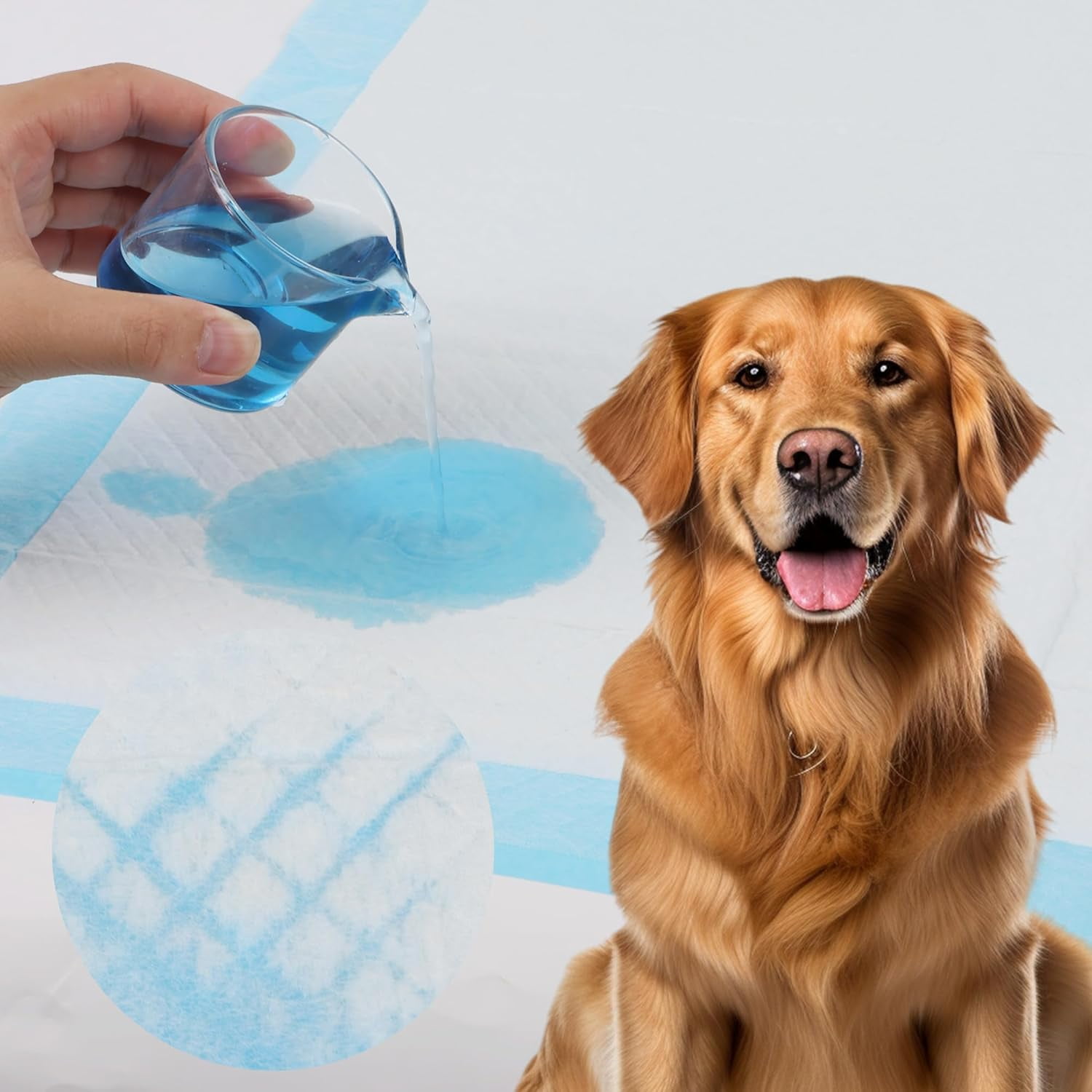 22x22 Dog Training Pads Dog and Puppy Pee Pads for Dog Playpen with Leak-Proof Dog Pee Pads Glad for Pets Training Dogs Potty Training Pads 22x22