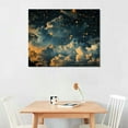 thumbnail image 2 of BCIIG Cloud Painting Astral Wall Art Vintage Celestial r Indoor art wall decoration home is suitable for living room, bedroom, office, dining room, club decoration, can hang Canvas painting 20x16in, 2 of 6