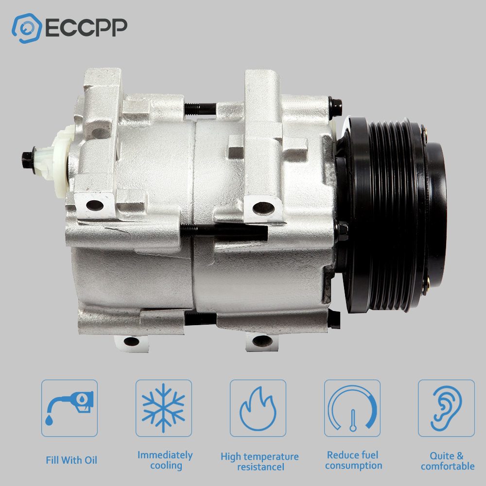 ECCPP AC Compressor fit for CO 103090C 2001-2007 Compatible for Ford Taurus 3.0L 2001-2005 for M-ercury Sable 3.0L