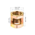 thumbnail image 2 of Unique Bargains M10 Thread 15mm Height Lamp Repair Parts Iron Hexagon Nut 10 Pack, 2 of 5