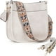 thumbnail image 1 of Bolso bandolera HKCLUF Trendy de cuero vegano blanco para mujer, 1 of 9