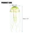 thumbnail image 2 of Unique Bargains Aquarium Jellyfish Glow Decor Fish Tank Fluorescent Jellyfish Ornament Yellow 3.2"x7.5" with Suction Cup, 2 of 6