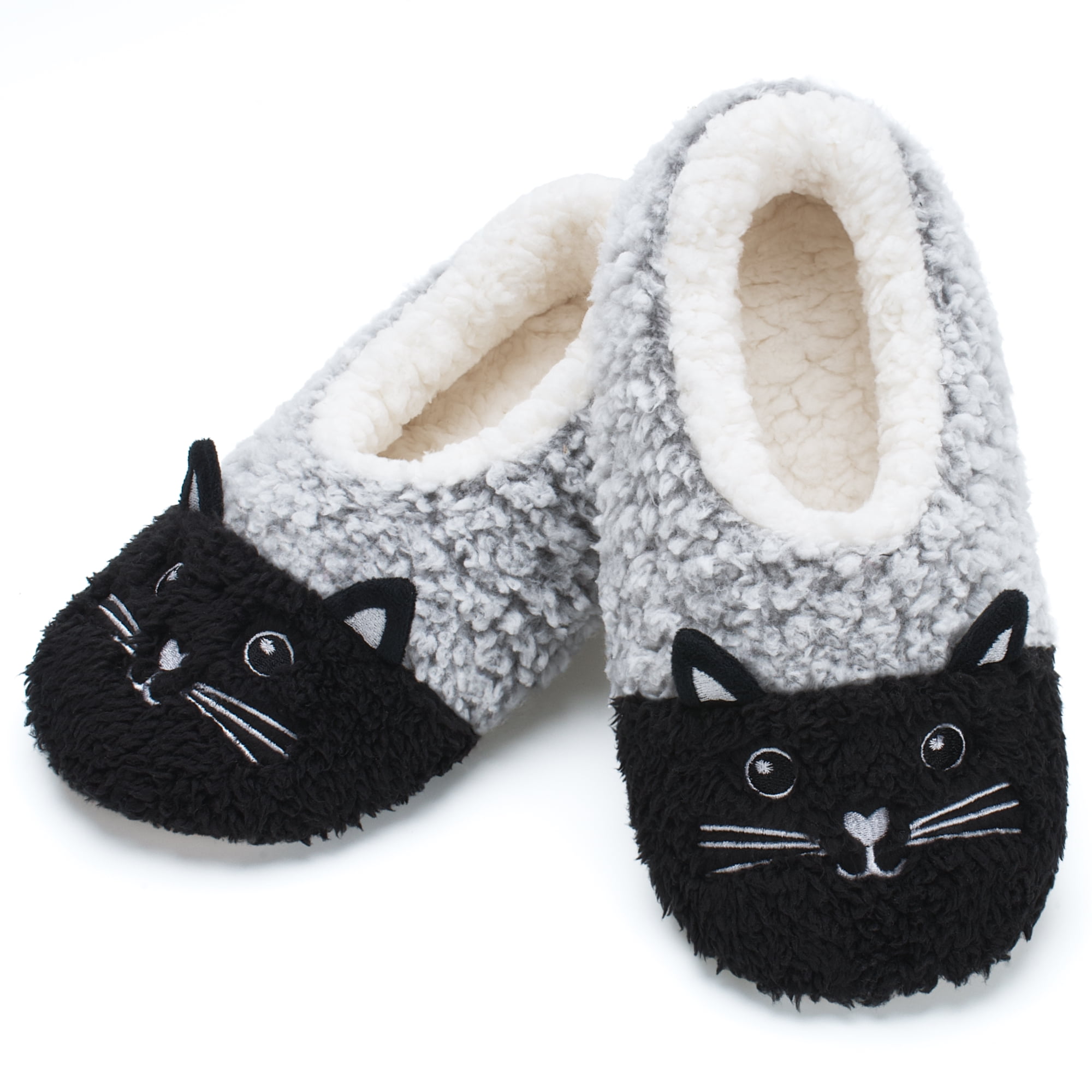 Cute Fuzzy Animal Slippers for Women Girls Teens Kids, Warm Fluffy ...