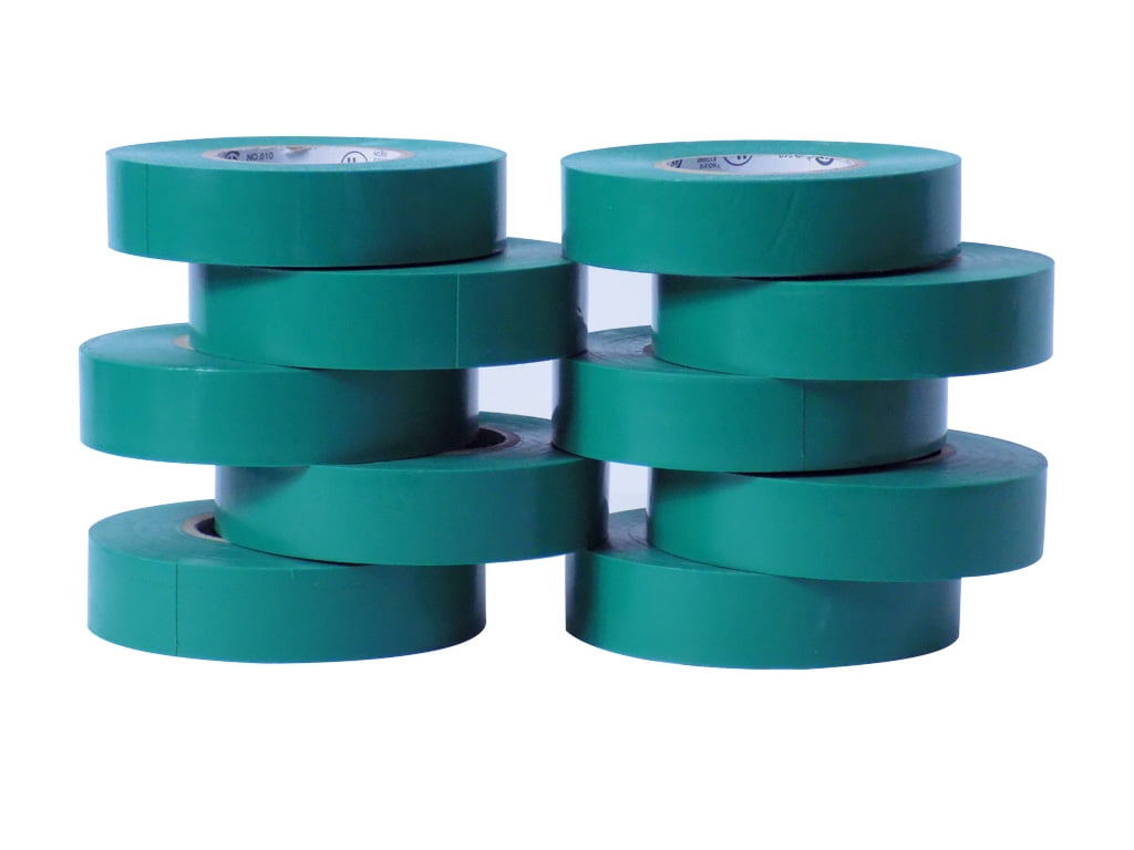 WOD Tape Green Electrical Tape General Purpose 3/4 in. x 66 ft. High