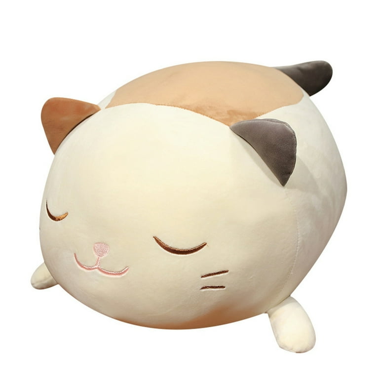 Surakey Chubby Cat Plush Toy Doll Cat Stuffed Animal for Toddlers Boys Girls Home Decoration 27 inch
