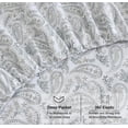 thumbnail image 4 of RUVANTI 100% Organic Cotton Sheets - Full Size bed sheet - 4 Piece Percale Weave Bedding, Crisp, Cooling & Breathable, Soft & Durable, 16" Deep Pocket, Hotel Quality Sábanas - Ornate Oasis, 4 of 7