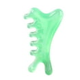 thumbnail image 4 of Peine de masaje relajante corporal multiusos portátil Gua Sha para raspar el cuero cabelludo Verde, 4 of 8
