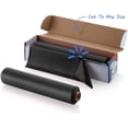 thumbnail image 2 of Clearly Elegant SOLID BLACK Tablecloth Roll, Strong Plastic Disposable Table Cloth, 12 Rectangle Picnic Tables 100 Feet Long [SOLID BLACK], 2 of 3