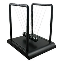 's Cradle Balance Balls Accessories with Black Stand Physics Learning Fun Science Vibrating Balls for Home Office Student Adults