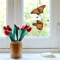 thumbnail image 5 of Butterfly Style Stained Glass Window Panel Hangings Stained Glass Butterfly Suncatcher Window Hanging Decor Gift, 5 of 7
