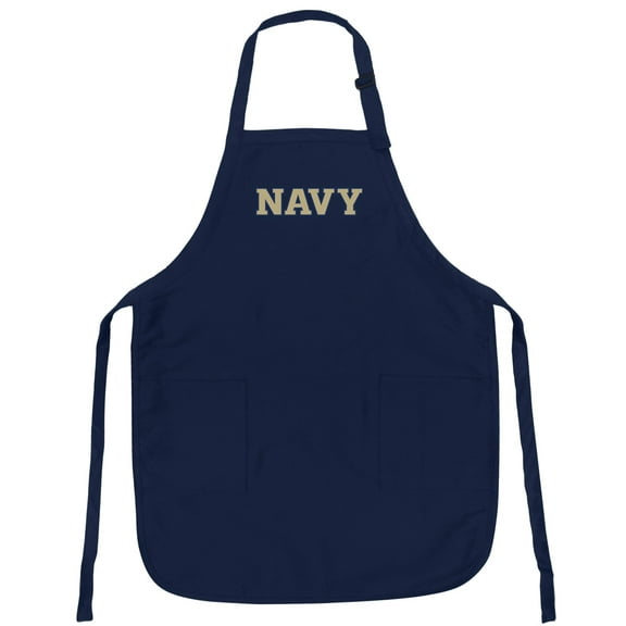 USNA Navy Apron Grilling Barbecue Or Kitchen OFFICIAL Naval Academy Mens Aprons or Womens Aprons Famous Broad Bay Quality
