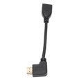 thumbnail image 4 of Cable adaptador de interfaz multimedia de alta definición Cable de conexión de cabeza izquierda hembra a macho de 15 cm, 4 of 8