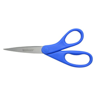 Fiskars 5 Pointed Kids Scissors with Eraser Sheath, Blue (Ages 4+)