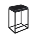 thumbnail image 5 of CLEARANCE! Faux Leather Bar Stools Riley Indoor Black Metal Faux Leather Bar Stools 2PACKS, 5 of 6