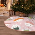 thumbnail image 6 of Daiia Cute Sushi Drawing Merry Christmas Tree Skirt , Xmas Large Lace-up Tree Skirt, Santa Snowflakes Rustic Home Decorations New Year Party Farmhouse Decor-30", 6 of 7