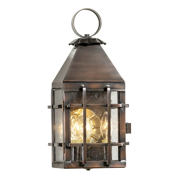 Irvins Country Tinware Barn Outdoor Wall Light Antique Copper 3 Light
