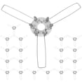 thumbnail image 1 of 20pcs Lamp Shade Spring Adapter 3 Fork Lampshade Spring Clip Adapter For Lamp Base Diy Lighting Accessories Clamp Type Fixing Suitable For Lamps And Light Fixtures, 1 of 8