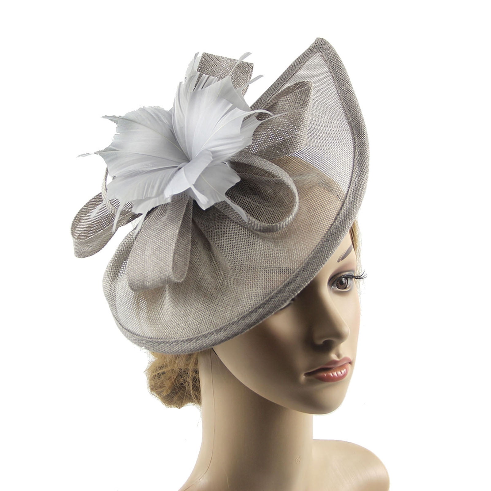 HEVIRGO Fascinators Hat Flower Mesh Vintage Multipurpose 