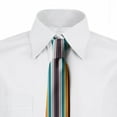 thumbnail image 2 of Ethnic Necktie, Vertical Stripes Pattern, Dress Tie, 3.7", Multicolor, by Ambesonne, 2 of 3