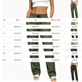 thumbnail image 3 of Women's Hiking Pants, Lightweight Soft Travel Cargo Trousers, Straight Leg Baggy Hiking Pants with Zipper Pockets, Casual Outdoor and Daily Work Cargo Pants, Athletic Casual Clothes Blackish Green, 3 of 4