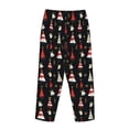 thumbnail image 3 of Lsque Christmas Tree and Gold Socks Print Women's Pajama Pants, Lounge Pant - Comfortable Home Wear,Elastic Waistband, Stylish Design-Medium, 3 of 9