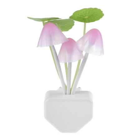 

Ltesdtraw Colorful LED Mushroom Night Light Luminous Lamp Sensor Baby Gift(EU Plug)
