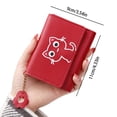thumbnail image 3 of Cute Cartoon Cat Women Wallet - PU Leather Short Purse with Card Holder & Coin Pocket for Girls & Ladies, 3 of 7