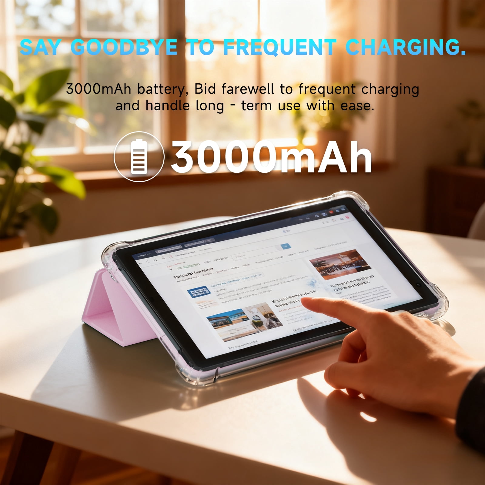 7 inch Android 15 Tablet 8GB RAM (3+5 Expandable) + 32GB ROM, Supports 1TB SD Card, 5G WiFi 6 Fast Connectivity mini tablet, HD IPS Screen, 3000mAh Battery android tablet with case