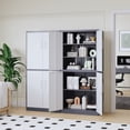 thumbnail image 5 of STANI Metal Locker Storage Cabinet,71" Tall Steel Storage Cabinets with 4 Doors,3 Adjustable Shelves for Home,Office,School,Gym, 5 of 9