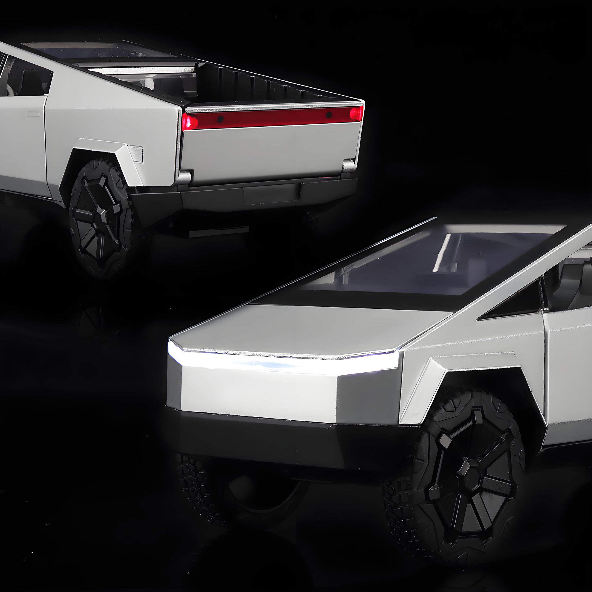 Anmyjuly Alloy Silver Pickup Truck Model 1:32 photo 2