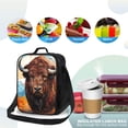 thumbnail image 4 of Balery Oil Painting Style Iceberg Yak Caja de Almuerzo y Bolsa de Almuerzo para Hombres y Mujeres, Bolsa de Almuerzo Reutilizable con Gran Capacidad, Bolsa de Almuerzo Aislada, 4 of 7