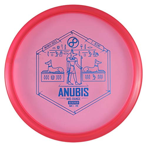 Infinite Discs Straight Flying Disc Golf MidRange CBlend Anubis (Red