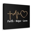 thumbnail image 2 of Scripture Walls Faith, Hope, Love 1 Corinthians 13:13 Heartbeart Christian Wall Art Bible Verse Print Ready to Hang Unframed, 2 of 18