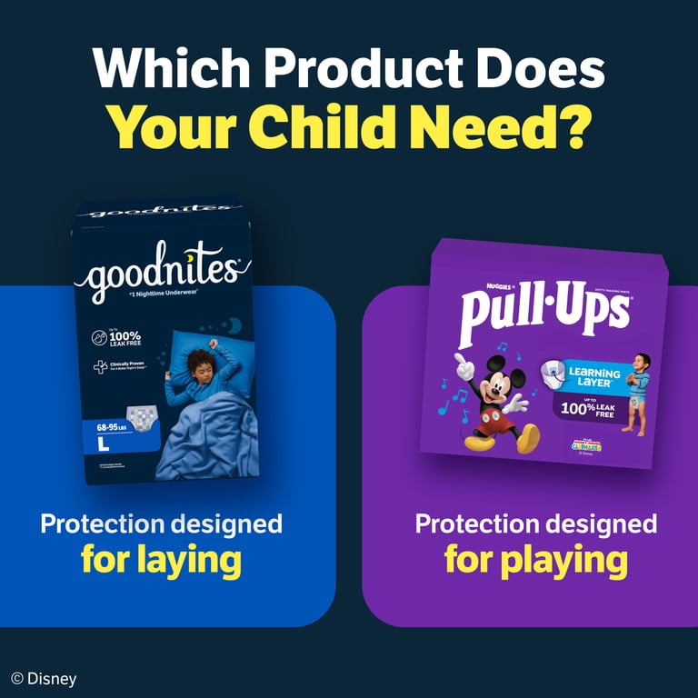 GoodNites NightTime Youth Absorbent Underwear for Bed Wetting