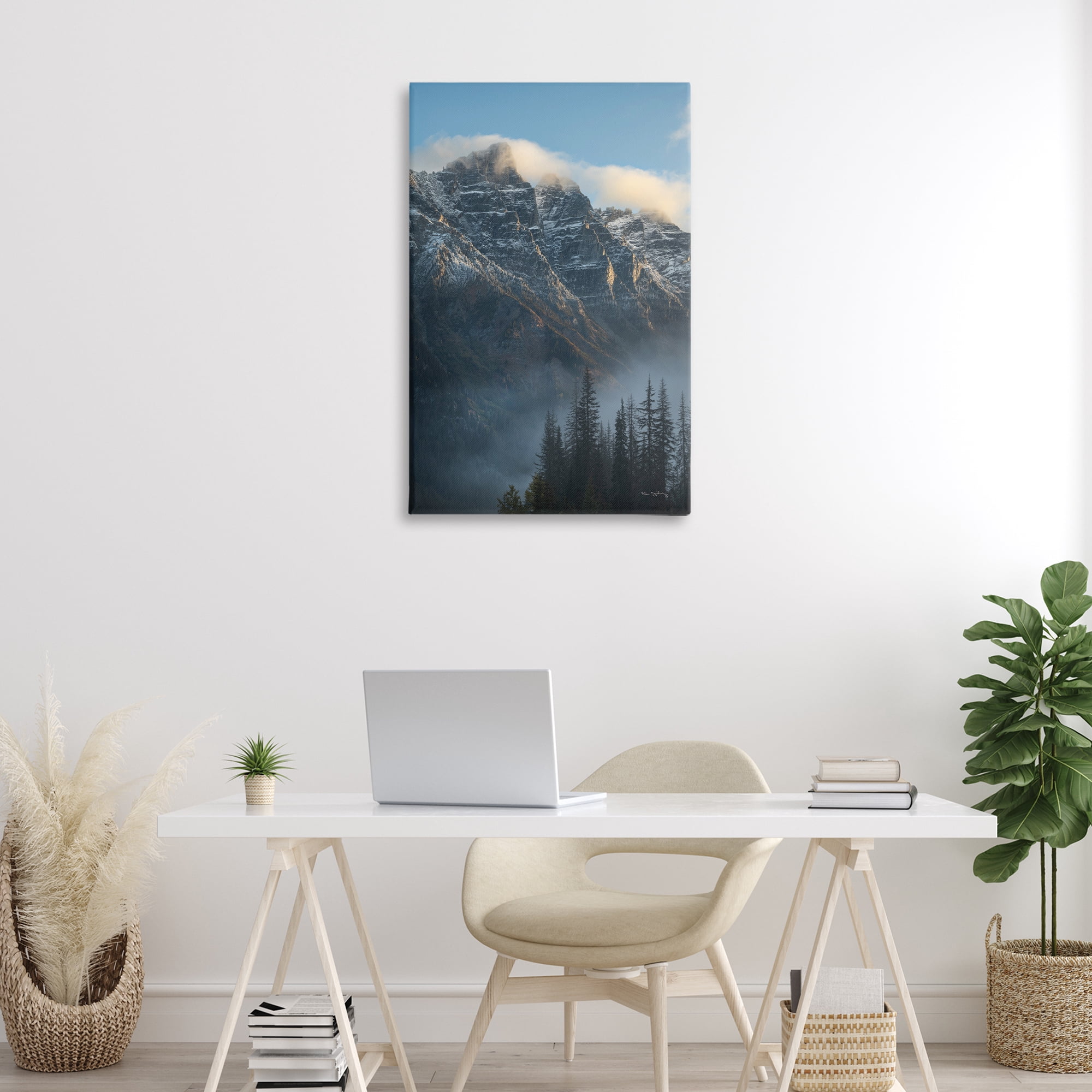 Stupell Industries Mount Tupper Mist Landscape & Nature Photography Wrapped Canvas Art Print Wall Art, 24 x 36