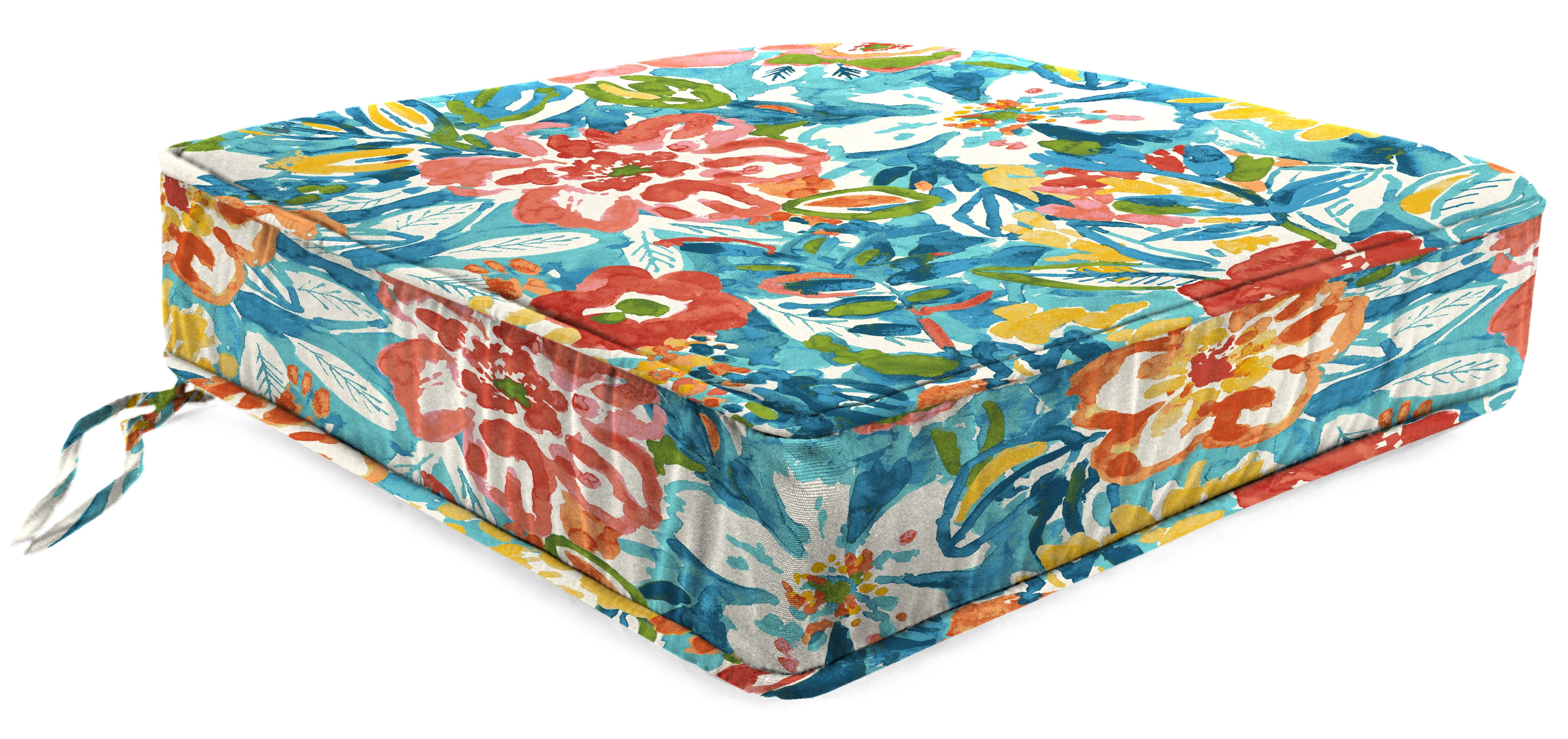 Jordan Manufacturing 22" x 21" x 4" Boxed Edge Chair Cushion, 1Pack