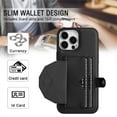 thumbnail image 2 of Jiahe Cover foriPhone 14, Wallet Case with Credit Card Holder,Shockproof Anti-drop Button Wallet PU Leather Card Slots Anti-Scratch Cover Case, black, 2 of 6