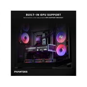 Phanteks NV9 MKII, Showcase Full-Tower Chassis, Rear-Connect MB Support, Integrated D/A-RGB Lighting, Seamless Tempered Glass Design, 11x 140mm Fan Positions, Black