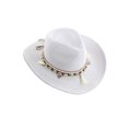 thumbnail image 1 of Womens Crochet Straw Sun Hat Wide Brim Hand Knit Smashable Holiday Bucket, 1 of 5
