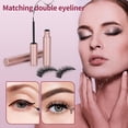 thumbnail image 4 of Pestañas magnéticas Houldhowd, 5 pares con delineador de ojos (natural), 4 of 8