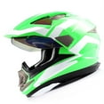 thumbnail image 4 of 1Storm Dual Sport Helmet Motorcycle Full Face Motocross Off Road Bike HGXP14A Racing Green White, 4 of 8