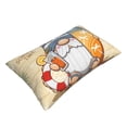 thumbnail image 3 of Daiia Hello Summer Cute Gnome Bedding Waterproof Pillow Protector Zippered Queen – Bed Bug Proof Pillow Encasement-14"x20", 3 of 9