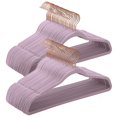 thumbnail image 1 of Perchas de terciopelo SONGMICS UCRF026P50, color morado claro, paquete de 50, 1 of 7