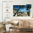 thumbnail image 5 of Elephant Stock Footbridge At The Beach Wall Art - Horizontal Canvas Wall Art - Living Room Wall Decor - Beach Canvas - Blue And Beige Decor - 12" x 8", 5 of 8