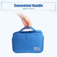 thumbnail image 6 of Unique Bargains Travel Toiletry Bag Hanging Makeup Bag with Compartments Water-resistant Foldable Blue, 6 of 7