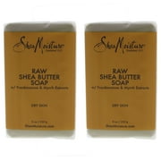 Raw Shea Butter Soap by Shea Moisture for Unisex - 8 oz Soap - Pack of 2