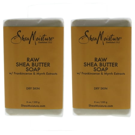 Raw Shea Butter Soap by Shea Moisture for Unisex - 8 oz Soap - Pack of 2
