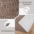 thumbnail image 4 of 4x6 Area Rugs For Living Room  Soft Modern Memory Foam Bedroom Rug Washable Indoor Low Pile Minimalist Non Slip Carpet Dorm Home Decor Brown And White, 4 of 9
