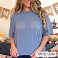 thumbnail image 6 of Comfort Colors Mermaid Seashell Graphic T-Shirt, Coastal Beach Vacation Summer Design, 6 of 7