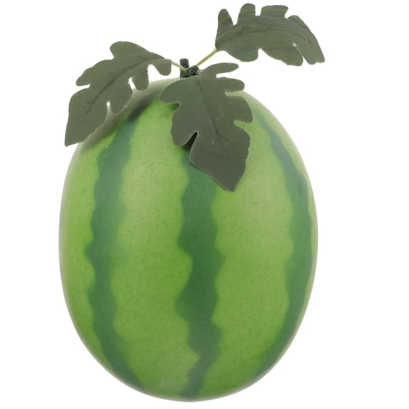 Raindrops 1Pcs Fake Watermelon Model Green Foam Plastic Artificial Fruit Decoration For Home And Studio Props